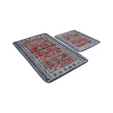 Set di 2 tappeti da bagno Gessi, Tappetino per bagno, Scendibagno, Pedana da bagno, 100x60 cm, Multicolore