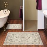 Set di 2 tappeti da bagno Michigan City, 100x60 cm, Eleganza dorata