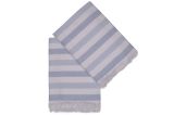 Set di 2 teli mare Beachwood, 70x140 cm, Blu e Bianco