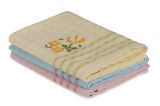 Set di 3 strofinacci Galesburg, 40x60 cm, Design floreale
