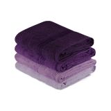 Set di 4 asciugamani Urbandale, 70x140 cm, Viola