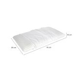 Set di 4 guanciali Alloro, Made in Italy, 70x39 h10 cm, Bianco