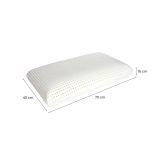 Set di 4 guanciali Cerfoglio, Made in Italy, 70x40 h16 cm, Bianco
