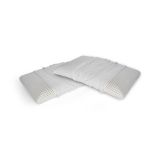 Set di 4 guanciali Timo, Made in Italy, 70x40 h12 cm, Bianco