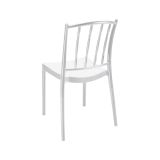Set di 4 sedie da esterno Maser, Seggiola da giardino, Seduta outdoor multiuso, Poltrona indoor o outdoor, Made in Italy, 48x51 h85 cm, Bianco