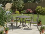 Set di 4 sedie da giardino moderne tortora - Banyumas