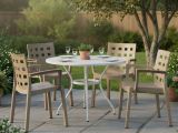Set di 4 sedie da giardino resistenti tortora - Ambon