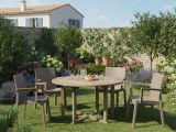 Set di 4 sedie da giardino tortora - Bima