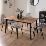 Set di 4 sedie design in plastica fume - Amstrong