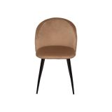 Set di 4 sedie imbottite eleganti in velluto beige - Achito