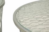 Set di 4 tavolini da salotto Cabiaglio, 70x70 h55 cm, Argento
