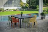 Set di 6 sedie da esterno Cavareno, Seggiola da giardino, Seduta outdoor multiuso, Panchina da giardino, 61x54 h79 cm, Multicolore