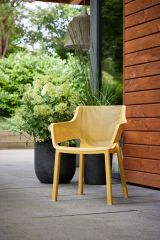 Set di 6 sedie da esterno Cavareno, Seggiola da giardino, Seduta outdoor multiuso, Panchina da giardino, 61x54 h79 cm, Multicolore