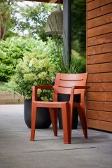 Set di 6 sedie da esterno Tregnago, Seggiola da giardino, Seduta outdoor multiuso, Panchina da giardino, 62x59 h79 cm, Multicolore