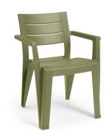 Set di 6 sedie da esterno Tregnago, Seggiola da giardino, Seduta outdoor multiuso, Panchina da giardino, 62x59 h79 cm, Multicolore