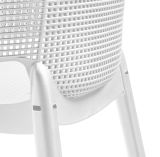 Set di 6 sedie da giardino impilabili bianco - Boisbriand