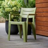 Set di 6 sedie da giardino impilabili multicolore - Courtenay