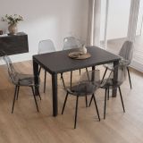 Set di 6 sedie design in plastica fume - Amstrong