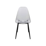 Set di 6 sedie design in plastica fume - Amstrong