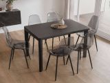 Set di 6 sedie design in plastica fume - Amstrong