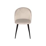 Set di 6 sedie eleganti imbottite in velluto grigio chiaro - Achito