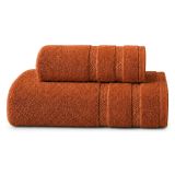 Set di Asciugamani Arancione 100% Cotone Egiziano Pettinato e Mercerizzato set da 2 - Saleneba Luxury