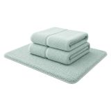 Set di Asciugamani Azzurro Tiffany 100% Puro Cotone set da 2 - Sanenere Luxury