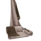 Set di Asciugamani Beige Crema Marrone 100% Cotone Egiziano a Fibra Lunga Pettinato set da 2 Reversibile - Sazaga Luxury
