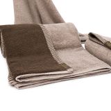 Set di Asciugamani Beige Crema Marrone 100% Cotone Egiziano a Fibra Lunga Pettinato set da 2 Reversibile - Sazaga Luxury