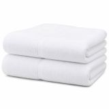 Set di Asciugamani Bianco 100% Puro Cotone set da 2 - Sanonefa Luxury