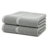 Set di Asciugamani Grigio Cadetto 100% Puro Cotone set da 2 - Sanonefa Luxury