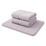 Set di Asciugamani Viola Lilla 100% Puro Cotone set da 2 - Sanenere Luxury