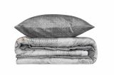 Set di copripiumino matrimoniale e 2 federe Mishawaka, 240x220 cm, Grigio e Beige