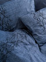 Set di copripiumino matrimoniale e 2 federe New Rochelle, 240x220 cm, Blu