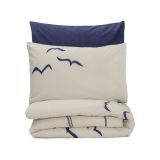 Set di copripiumino matrimoniale e 2 federe North Kingsville, Blu e Bianco, 240x220 cm