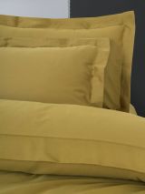 Set di copripiumino matrimoniale e 2 federe Wickliffe, 260x220 cm, Ocra