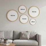 Set di Quadri Multicolore Materiale Struttura in Legno Nobilitato 44x44h cm, - Melemamo