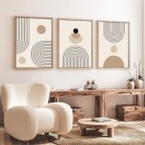 Set di Quadri Multicolore Materiale Struttura in Legno Nobilitato 50x70h cm, - Melimida