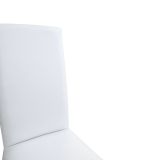 Set di Sedie Bianco 4 Sedie Imbottito, Effetto Laccato - Ferraris