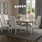 Set di Sedie Bianco 6 Sedie Imbottito, Effetto Laccato - Ferraris