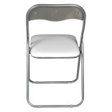Set di Sedie Bianco Grigio 10 Sedie Imbottito, Peso Supportato 80 kg - Antenore