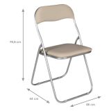 Set di Sedie Grigio Grigio 10 Sedie Imbottito, Peso Supportato 80 kg - Antenore