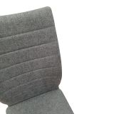 Set di Sedie Grigio Grigio 8 Sedie Imbottito, Materiale Struttura in Tessuto - Quintano