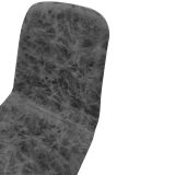 Set di Sedie Grigio Scuro Nero 8 Sedie Effetto Invecchiato, Imbottito - Ispani