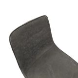 Set di Sedie Grigio Scuro oro 4 Sedie Effetto Velluto, Imbottito - Cabiate