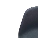 Set di Sedie Nero Antracite Nero 4 Sedie Imbottito, Sfumatura Colore Struttura Antracite - Zambrone