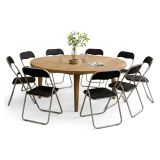 Set di Sedie Nero Grigio 10 Sedie Imbottito, Peso Supportato 80 kg - Antenore