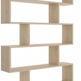 Set Libreria Marrone Rovere 9 Ripiani Modulabile, Installazione a Muro - Jesolo