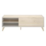 Set Mobili da Soggiorno Marrone Rovere Bianco Cassetti Modulabile, 5 Ripiani - Sutter