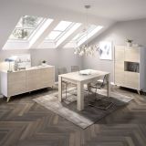 Set Mobili da Soggiorno Marrone Rovere Bianco Cassetti Modulabile, 7 Ripiani - Tifton